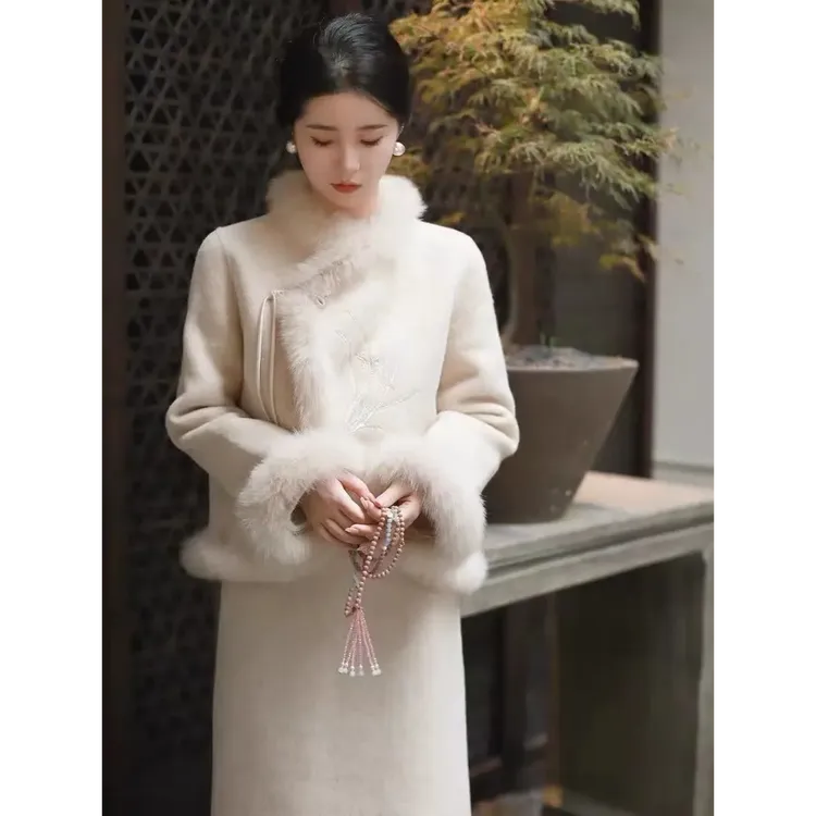 新中式高级感小洋装气质名媛御姐女神范小香风毛呢两件套装裙春秋