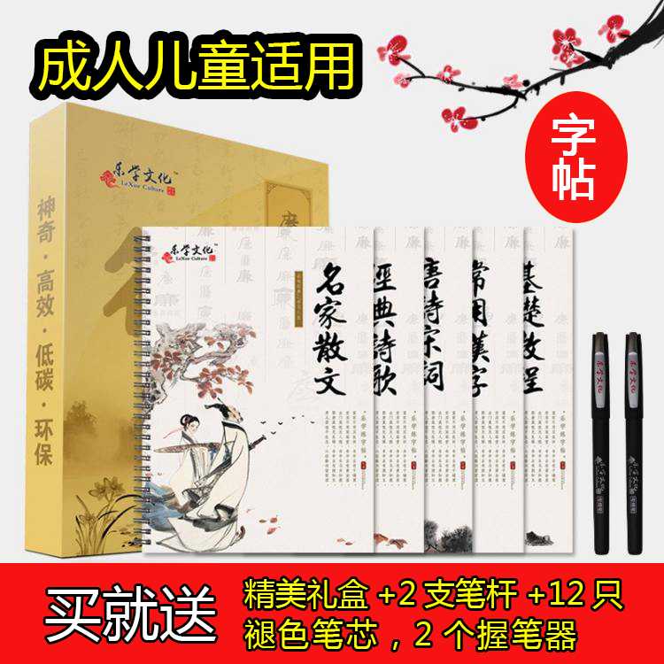 魔幻凹槽练字帖硬笔反复字帖学生练字正楷字成年男女行楷字