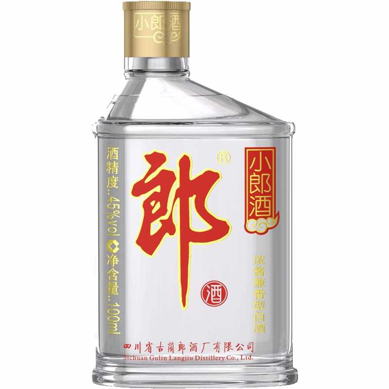 郎酒【专营万能】郎酒经典小郎酒 浓酱兼香型 瓶装白酒45度100ml