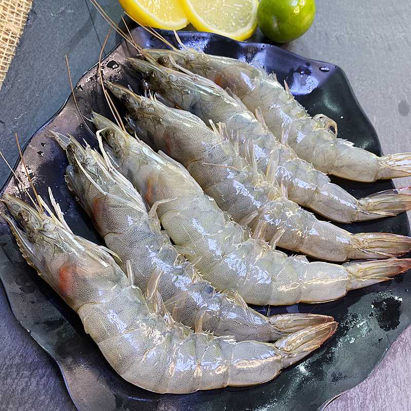 连云港 新鲜速冻海洋大虾（净重3.3斤左右/盒）搂着肉质饱满