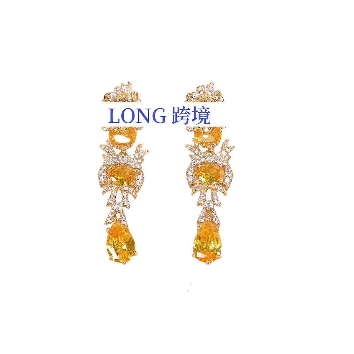 铜合金耳饰 外贸DP高品耳环-9128