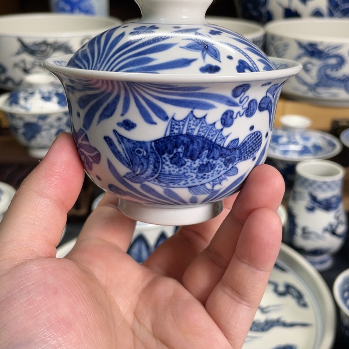 【闪购商品】陶瓷鱼藻