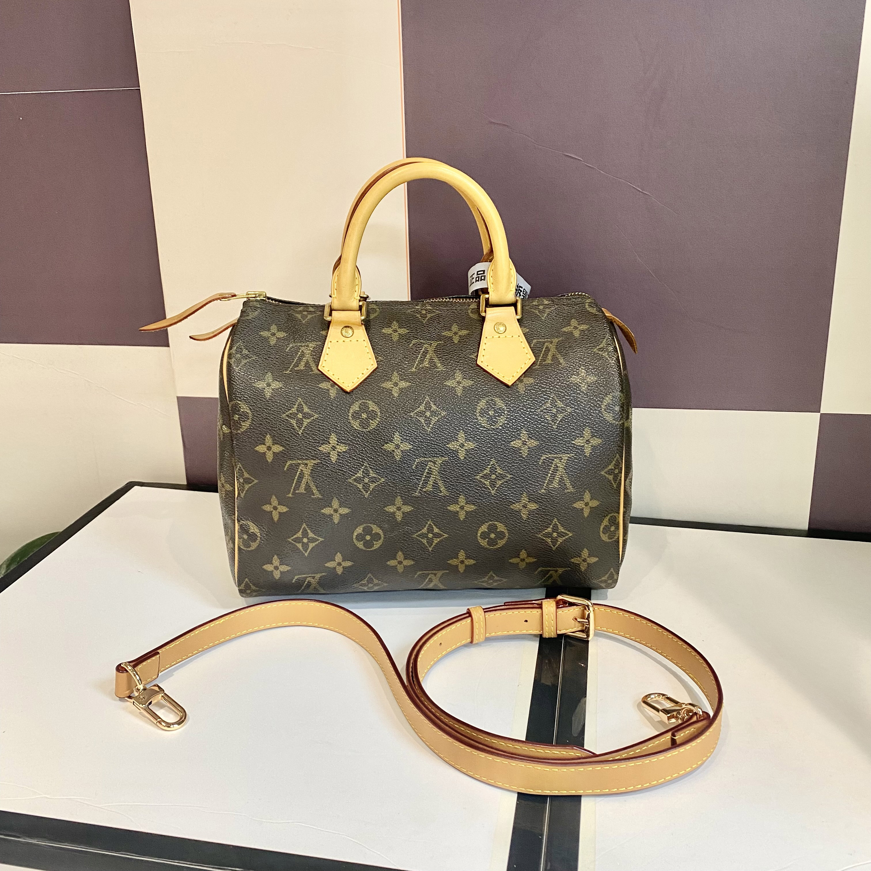 95新 LouisVuitton/路易威登 LV    老花sp25 单肩手提包-3