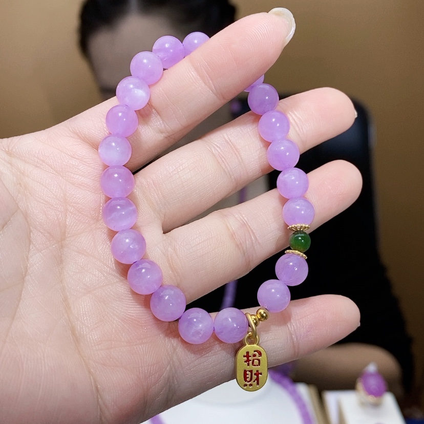 【闪购商品】锂辉石紫锂辉diy手串7mm未镶嵌