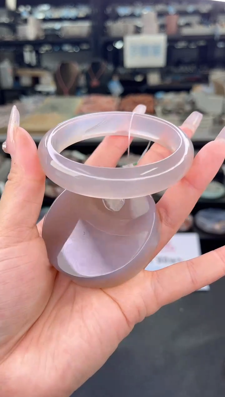 【闪购商品】石英质玉手镯未镶嵌58圈口（赠品镯心）3223766