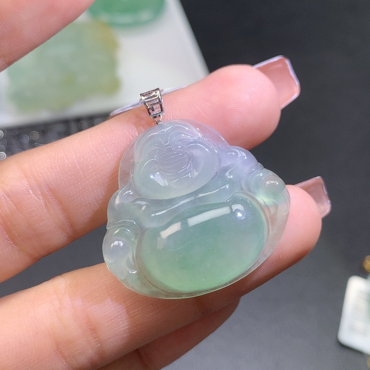 【闪购商品】翡翠颈饰18K金镶嵌卷*