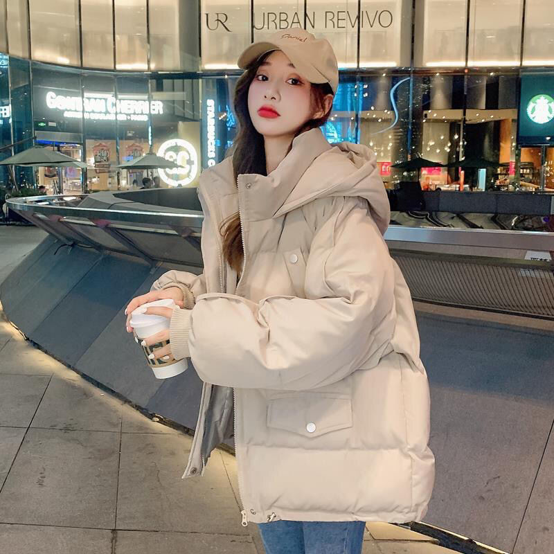 面包服短款羽绒时尚羽 绒服女韩版宽松秋冬季外套学生洋气款
