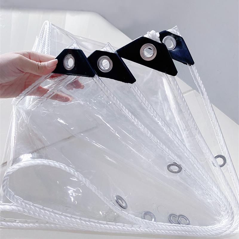 透明防水雨布pvc塑料软玻璃雨棚轻便防风遮挡雨篷布 阳台封闭神器