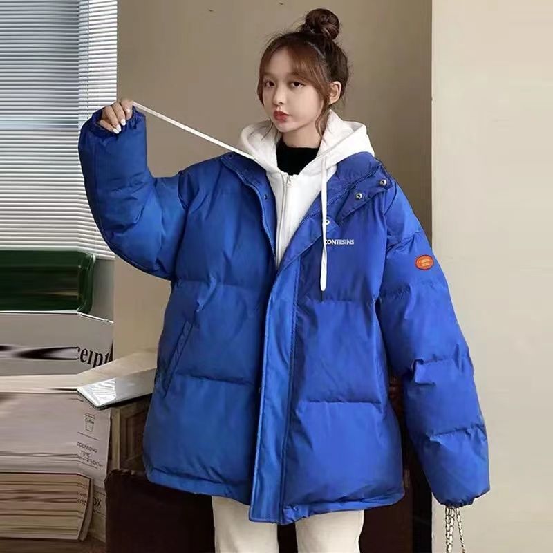 白鸭绒羽绒服2024年冬季新款潮牌女情侣款加厚炸街学生短