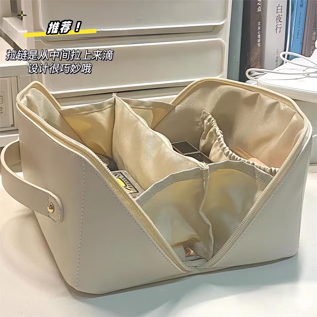 2023新款旅行化妆品妆包女大容量可携式高级感网红洗漱收纳袋质感