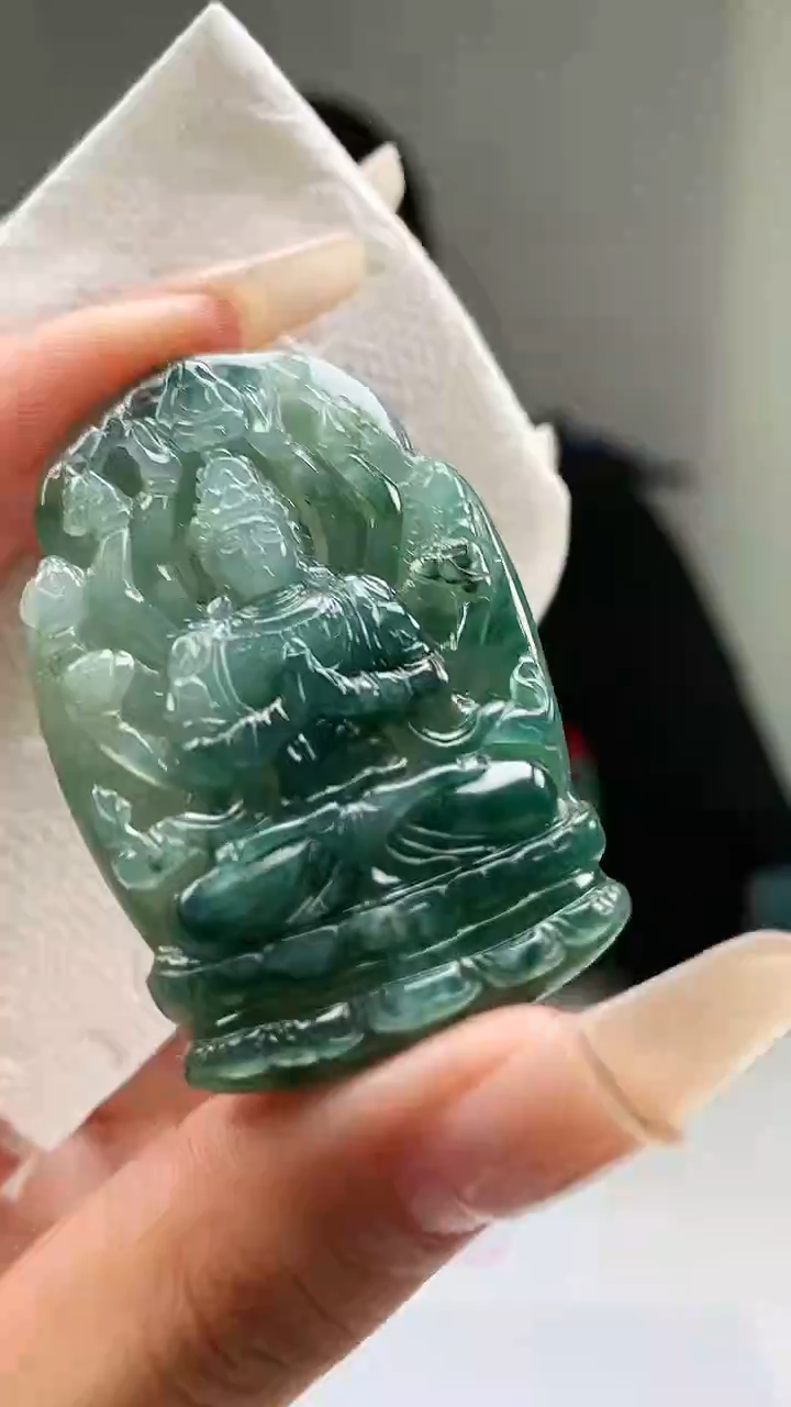 【闪购商品】定制翡翠未镶嵌4898xd-毛货吊坠25