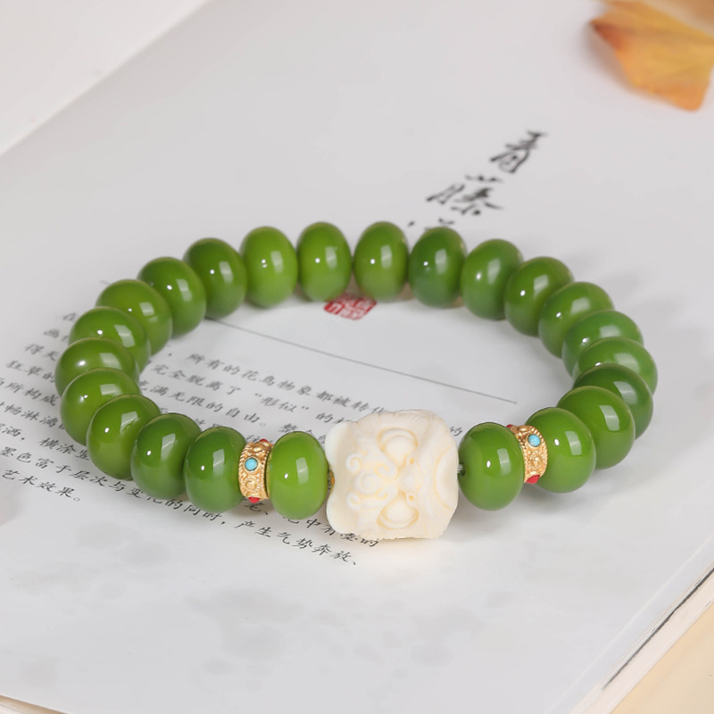 天然根精品文艺质感算盘醒狮设计款原籽手串男女款文玩手串甄选