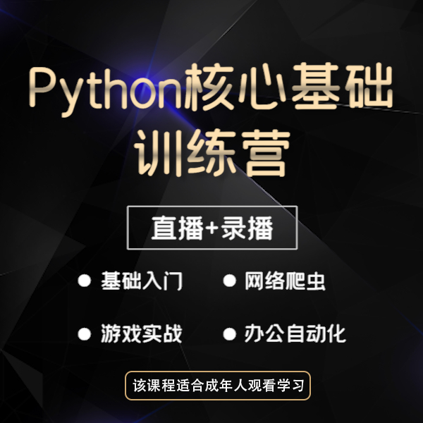 Python编程小白零基础入门到实践爬虫课