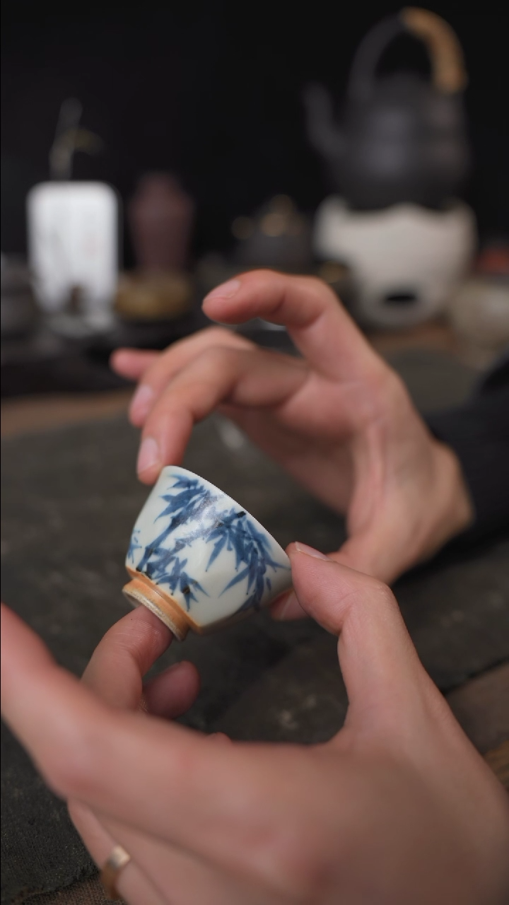 【闪购商品】陶瓷青花竹影20c1个