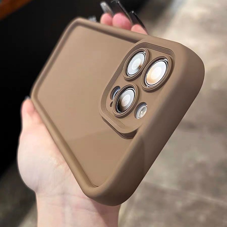 适用于苹果iPhone14promax手机壳苹果13新款11/12棕色15