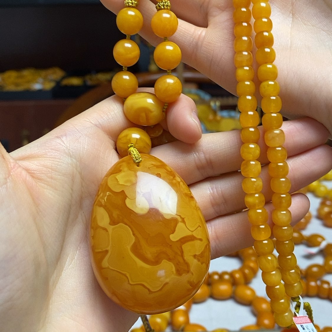 【闪购商品】蜜蜡颈饰未镶嵌f*h