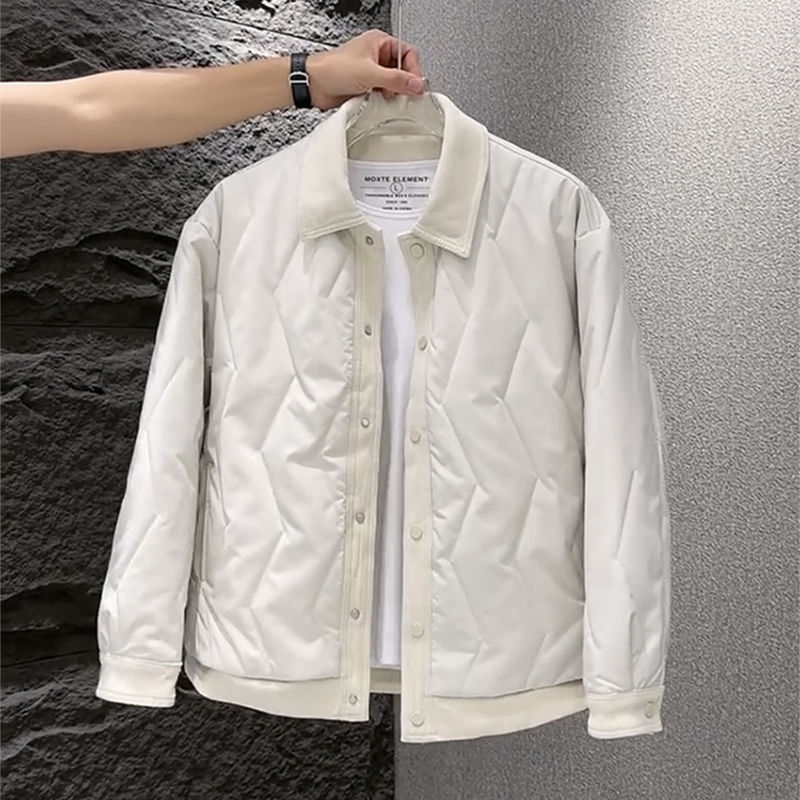 男飞行员夹克棉服男冬季翻领拼色韩版宽松短款棉袄男