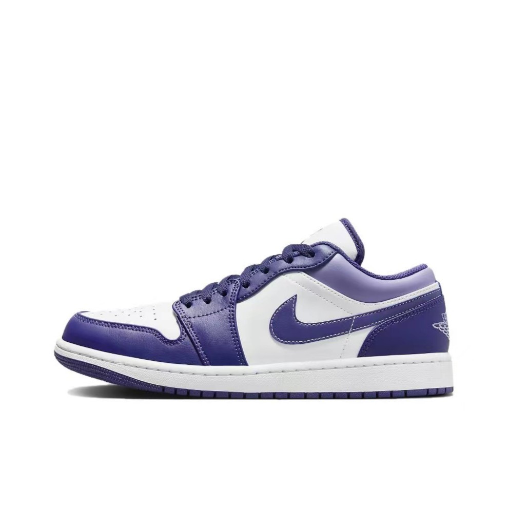 耐克/NIKE(官方正品)男 AJ1 LOW 紫色低帮复古篮球鞋553558515