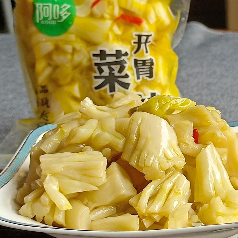 温州特产开胃菜花梗鲜嫩爽脆花菜梗台州酒席宴席冷盘凉菜酒店葱1g
