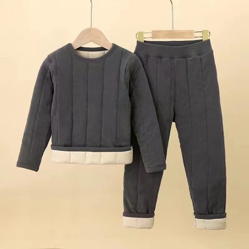 校服神器套装儿童冬季大童保暖裤保暖衣套加绒夹棉加厚一条