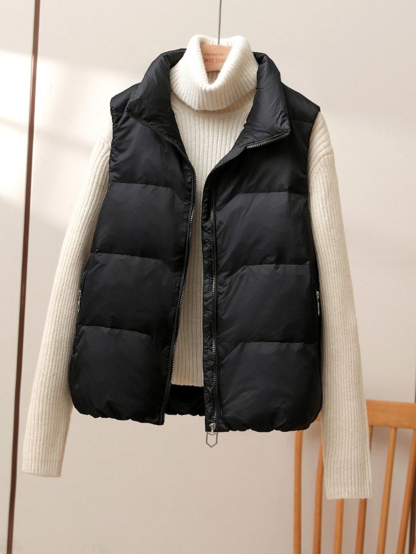 CxcvcK新款羽绒服马甲女短款2023新款秋冬韩版宽松百搭时尚背心坎