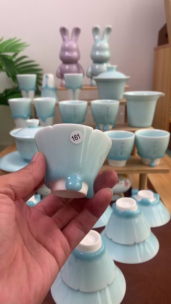 【闪购商品】陶瓷茶杯堆釉161