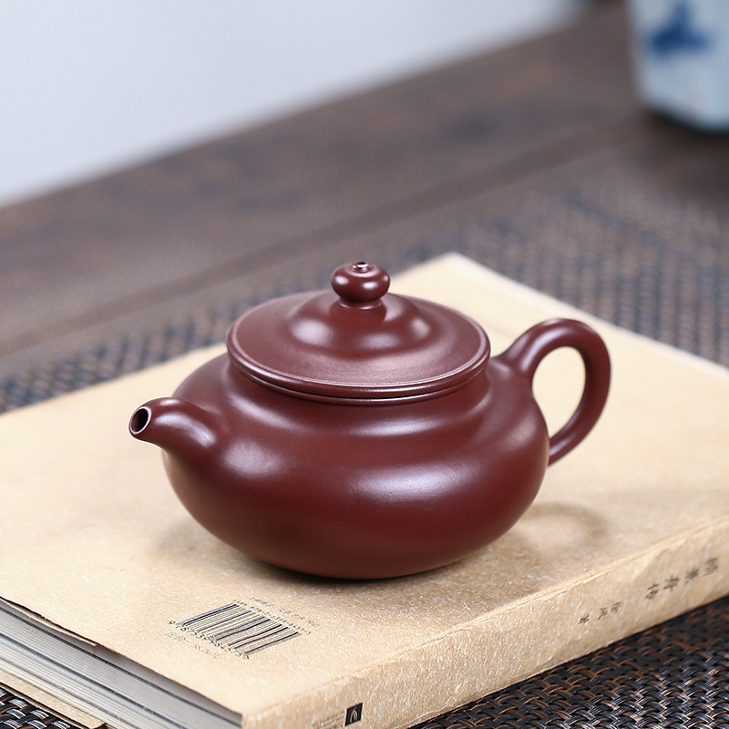 闻山先生宜兴紫砂壶纯全手工泡茶壶紫朱泥仿古壶大容量功夫茶具