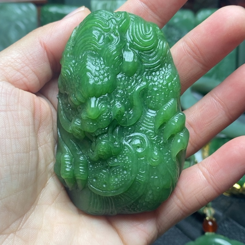 【闪购商品】和田玉（碧玉）挂件未镶嵌清***?