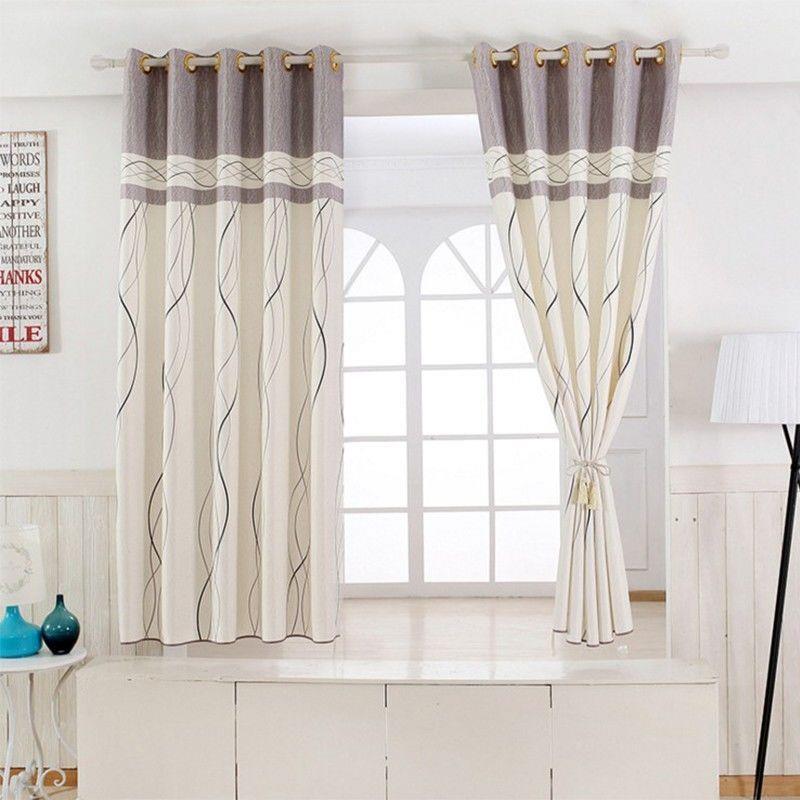 新疆包邮新疆包邮窗帘成品简约现代小短帘飘窗客厅卧室全遮光窗帘