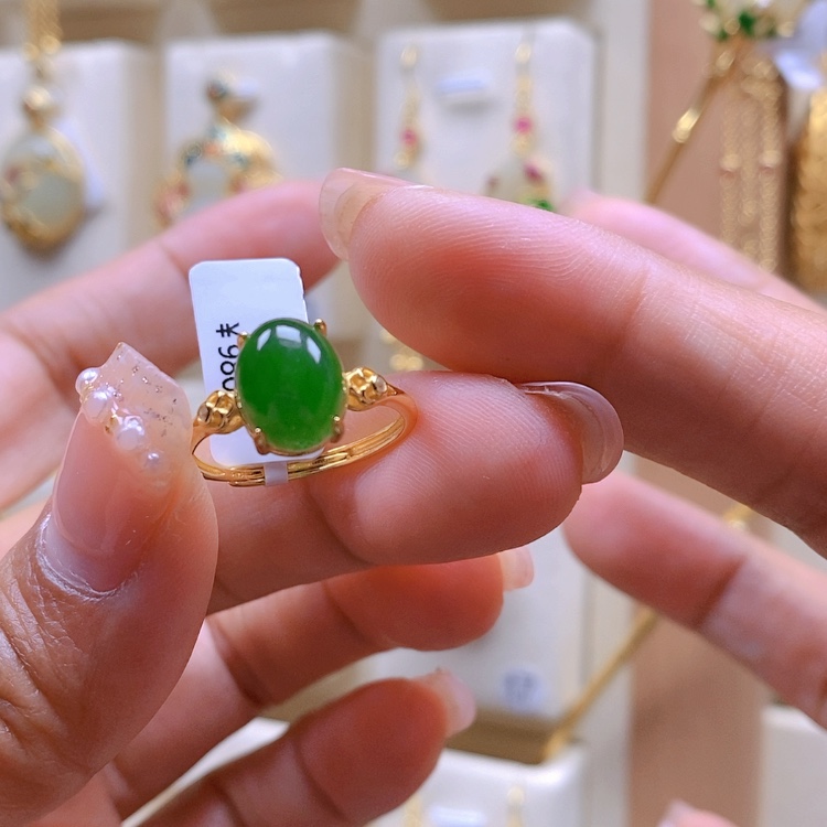 【闪购商品】和田玉颈饰银S925镀金镶嵌