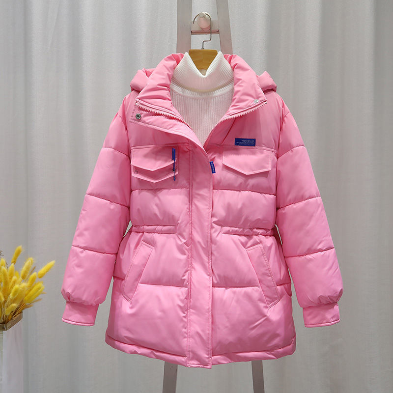 新款羽绒服女2023韩版宽松中长款羽绒衣女冬季加厚连帽羽绒