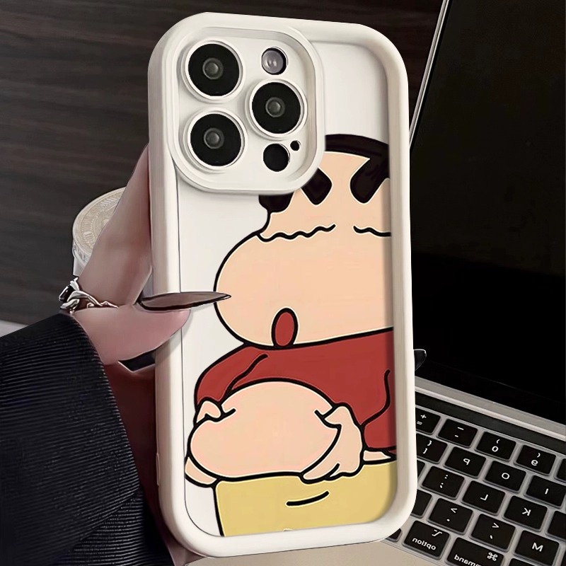 大肚小新苹果15手机壳iPhone14promax个性7/8plus创意13/12/11/xr
