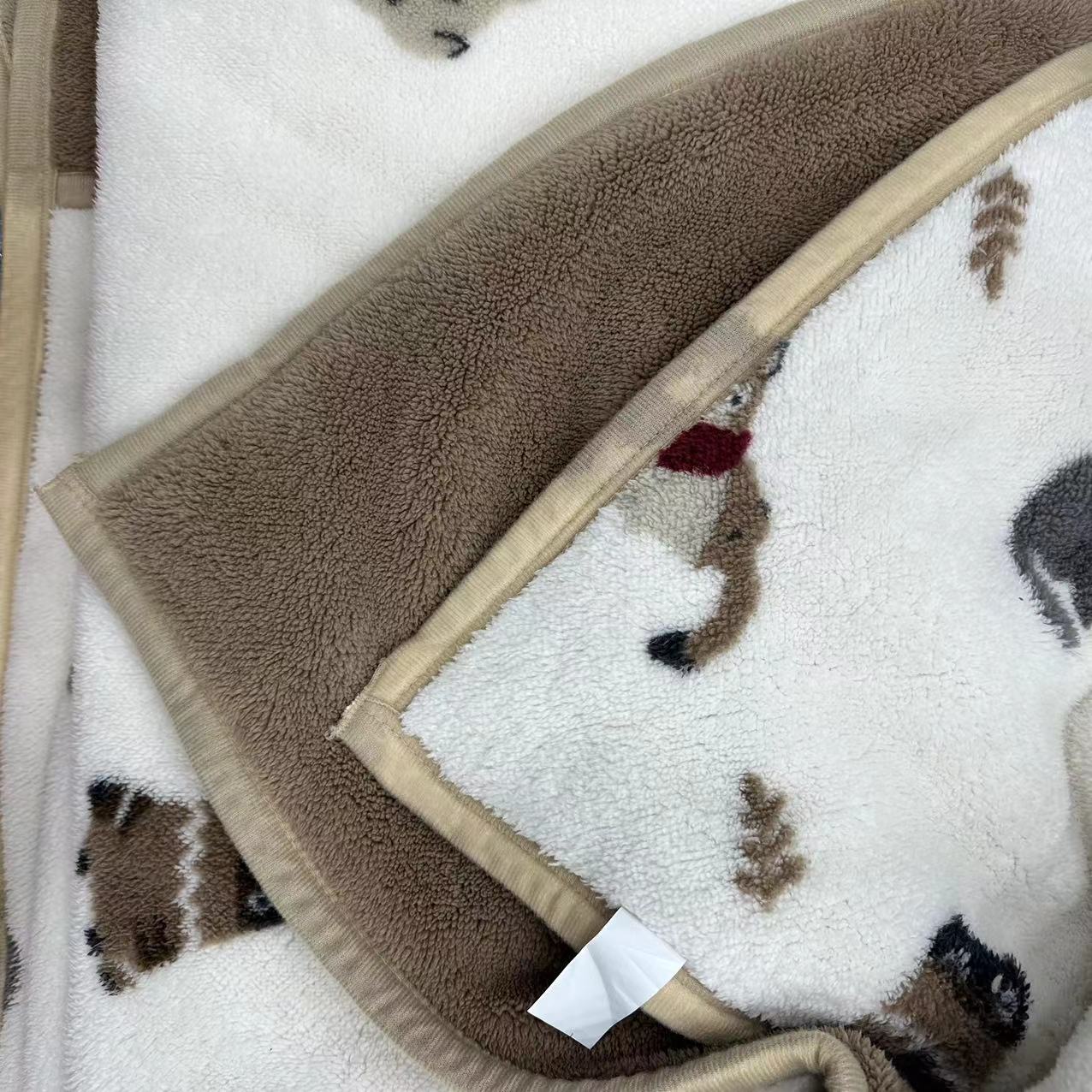 【直播间实物为准】小猫被温暖居家毛毯加绒床上牛奶绒午睡
