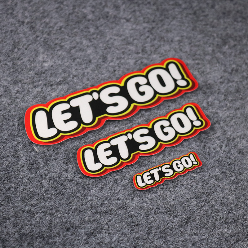 乐高网红积木玩具LOGO英文汽车贴纸出发吧电动摩托车头盔反光车贴