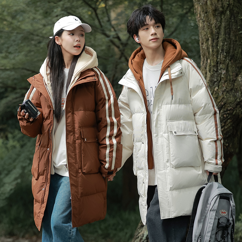 波司登男女同款羽绒服情侣款新国标90绒子中长款羽绒服户外运动服