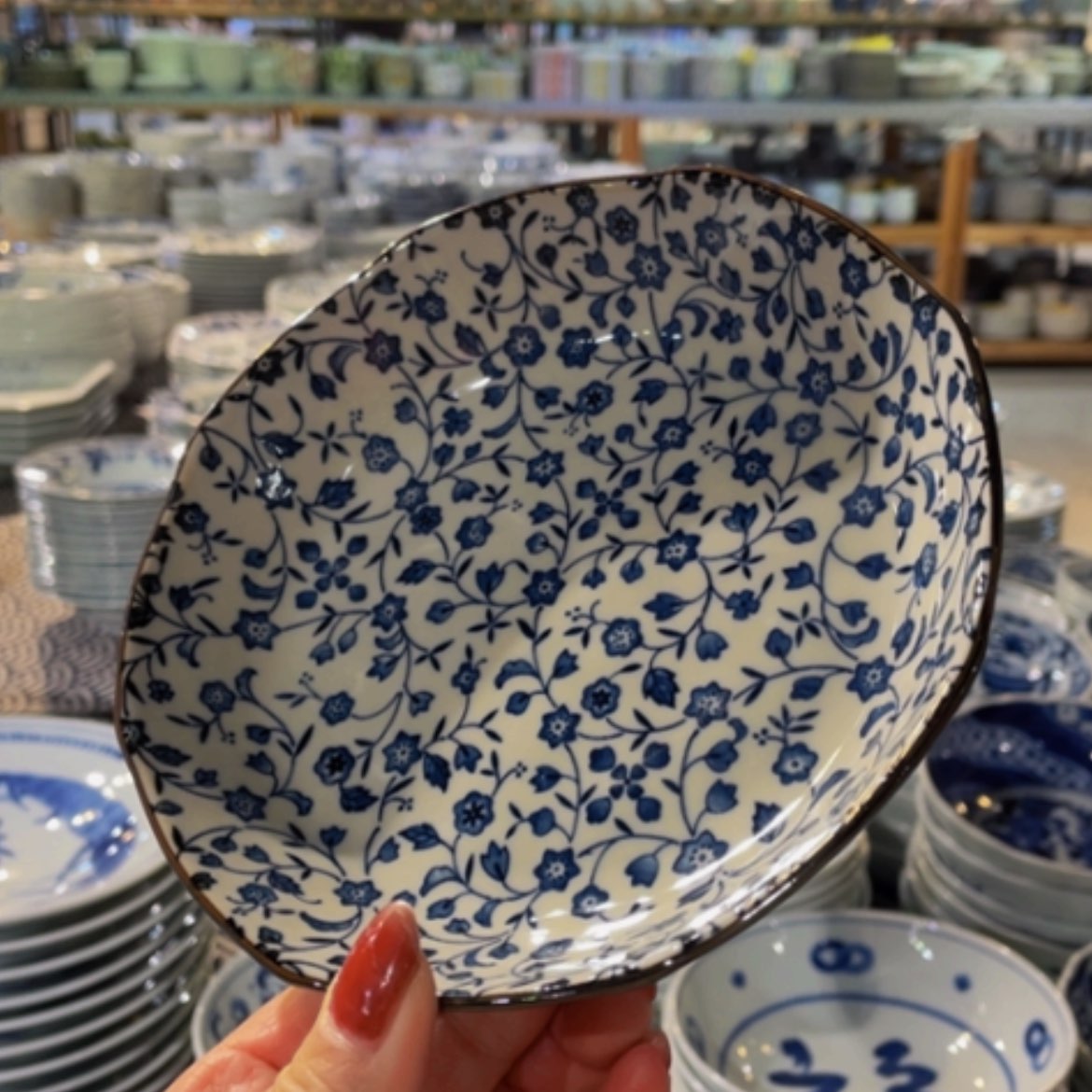 【闪购商品】紫砂瓷片16.5深盘573