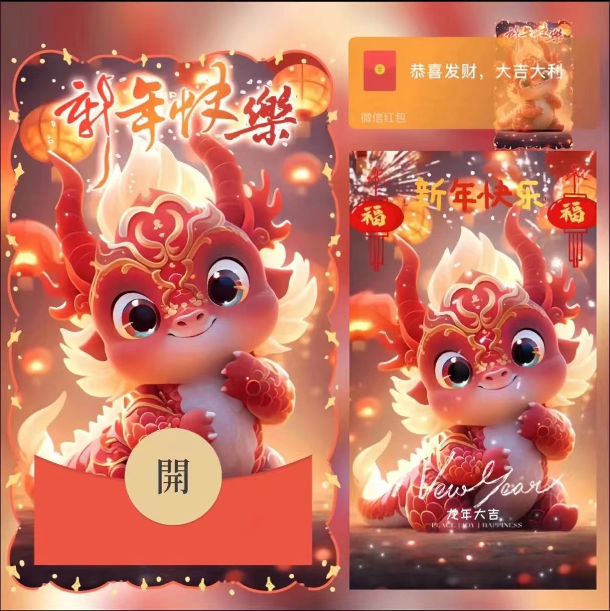 萌派2024龙年红包封面动态迪士尼烟花城堡告白新年皮肤永久序列号