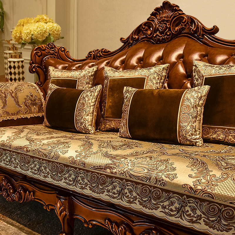 欧式沙发垫防滑四季通用美式坐垫沙发套罩垫子新款