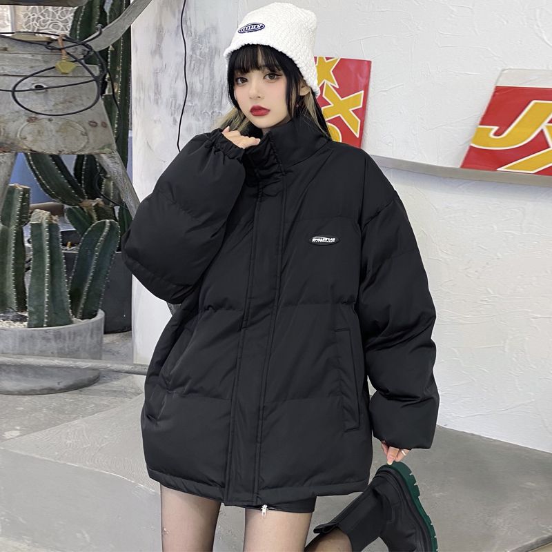 时尚羽绒棉服女2023冬加厚面包服韩版棉袄宽松小个子ins棉衣