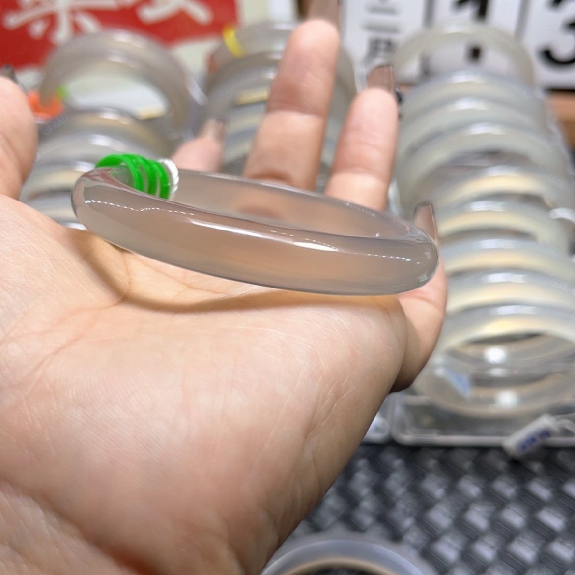 【闪购商品】玛瑙/玉髓手镯未镶嵌小***乎