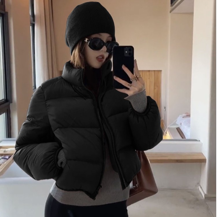棉服女冬短款加厚棉衣休闲宽松面包服韩版百搭棉袄小个子潮流外套