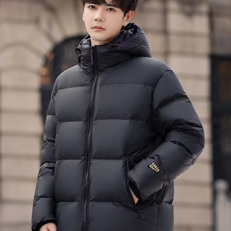 波司澄冬季黑金2023短款男士羽绒服情侣新款加厚保暖连帽鸭绒外套