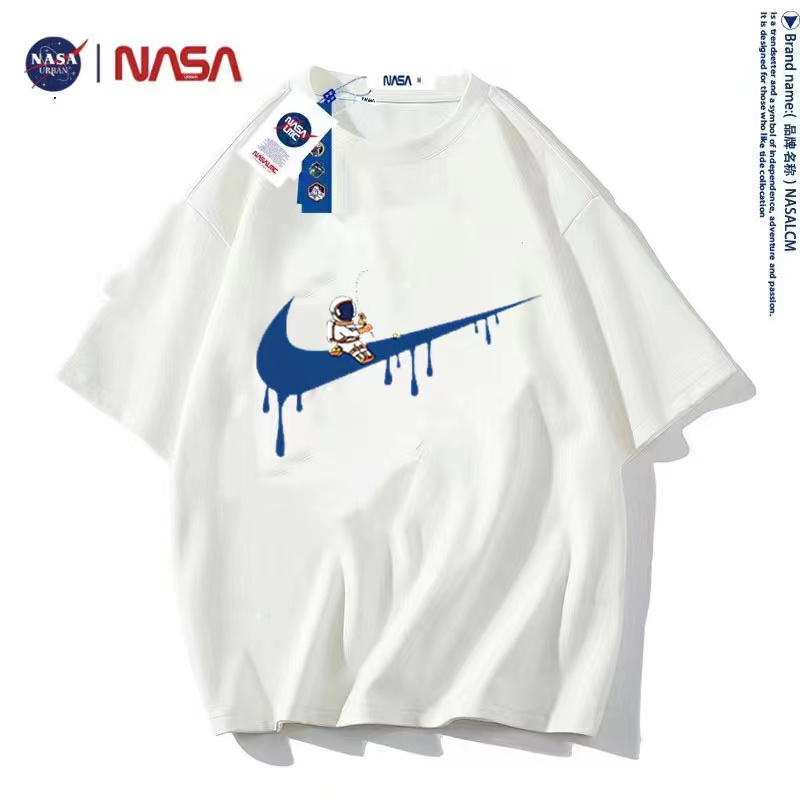NASA URBANNASA联名款2023印花男女 同款体恤小众钓鱼