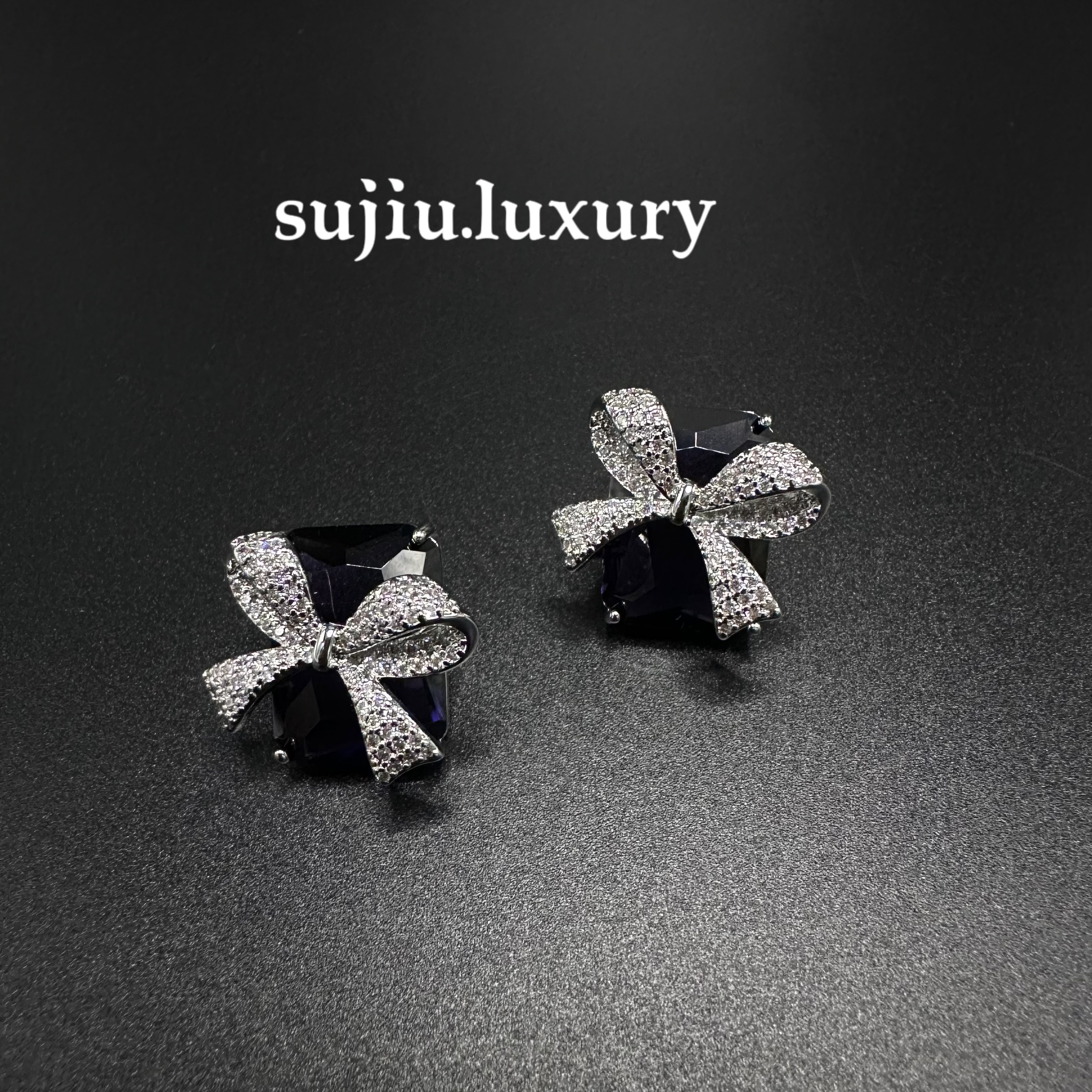 铜合金耳饰 《礼遇》唯美优雅灵动闪耀高端百搭耳饰耳钉6105