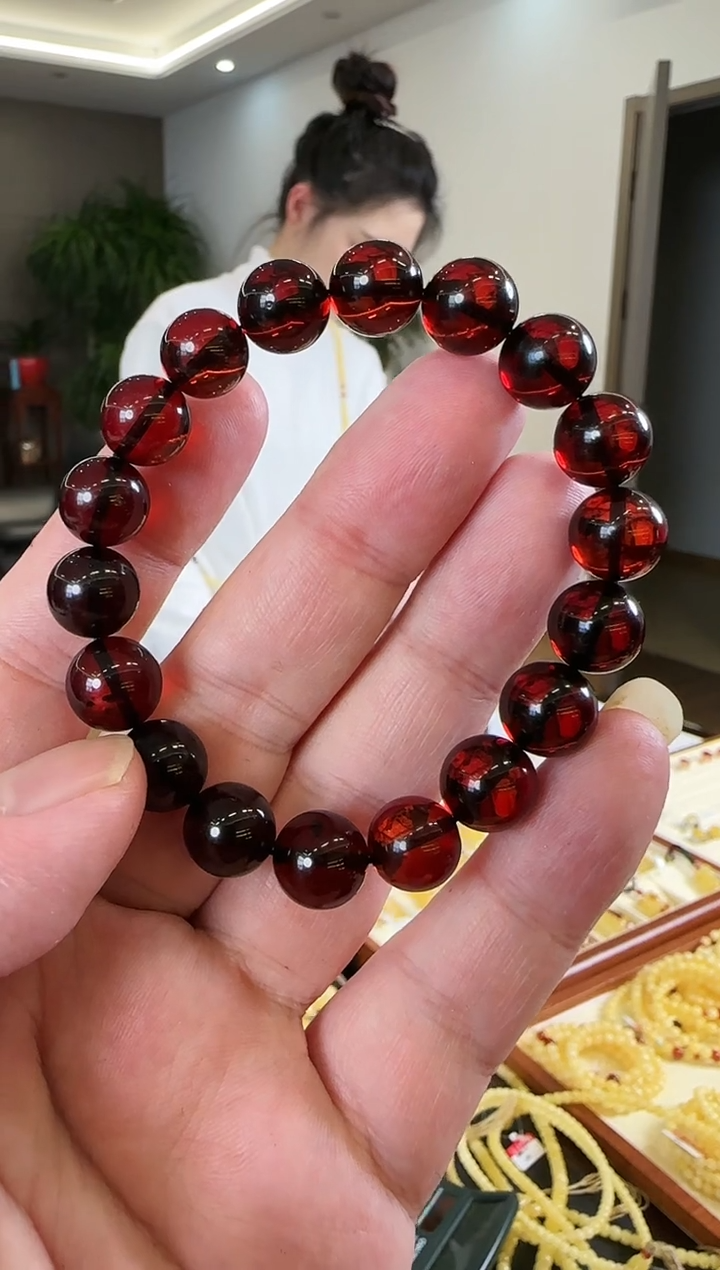 【闪购商品】血珀手串未镶嵌10mm+血珀手串（微瑕）