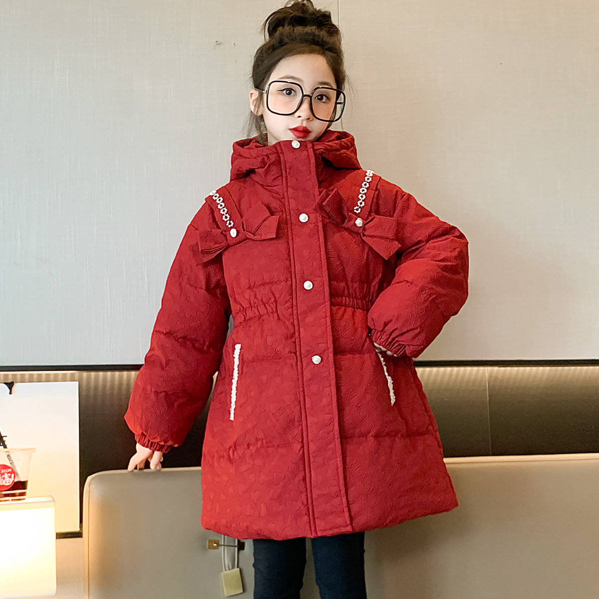 巴拉巴拉女童高档羽绒服冬装2023秋冬新款外套儿童外套小女孩羽绒