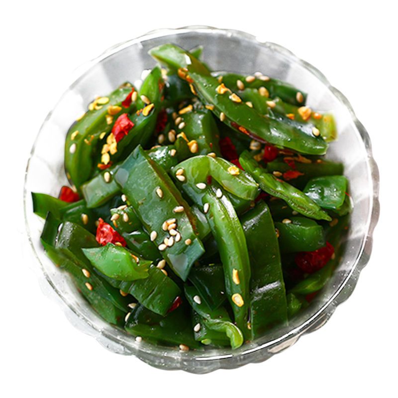 大连香辣海白菜裙带菜梗开味爽口即食凉拌菜香辣小咸菜开袋即食