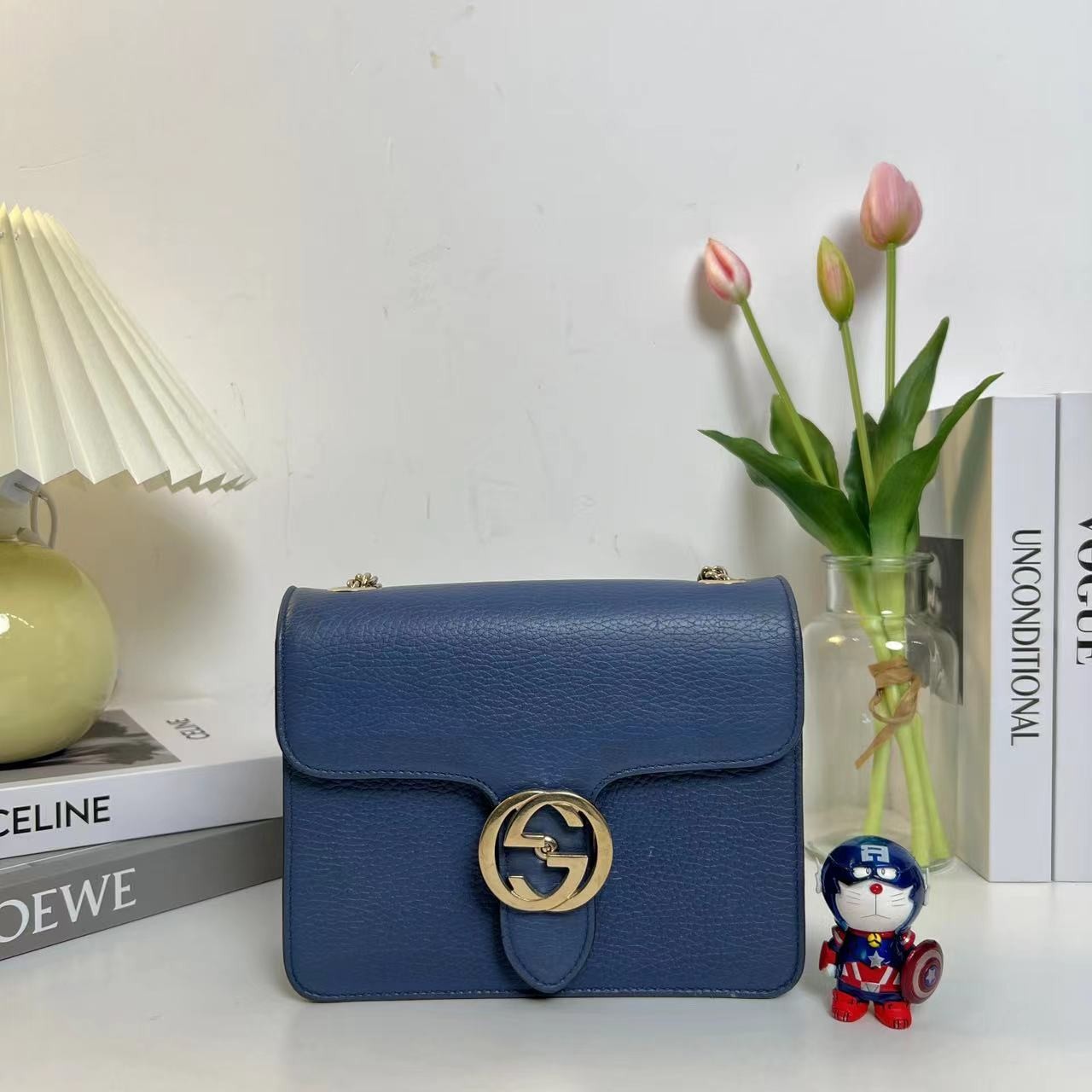 95新 GUCCI/古驰 多多奢品/古驰斜跨包/96新
