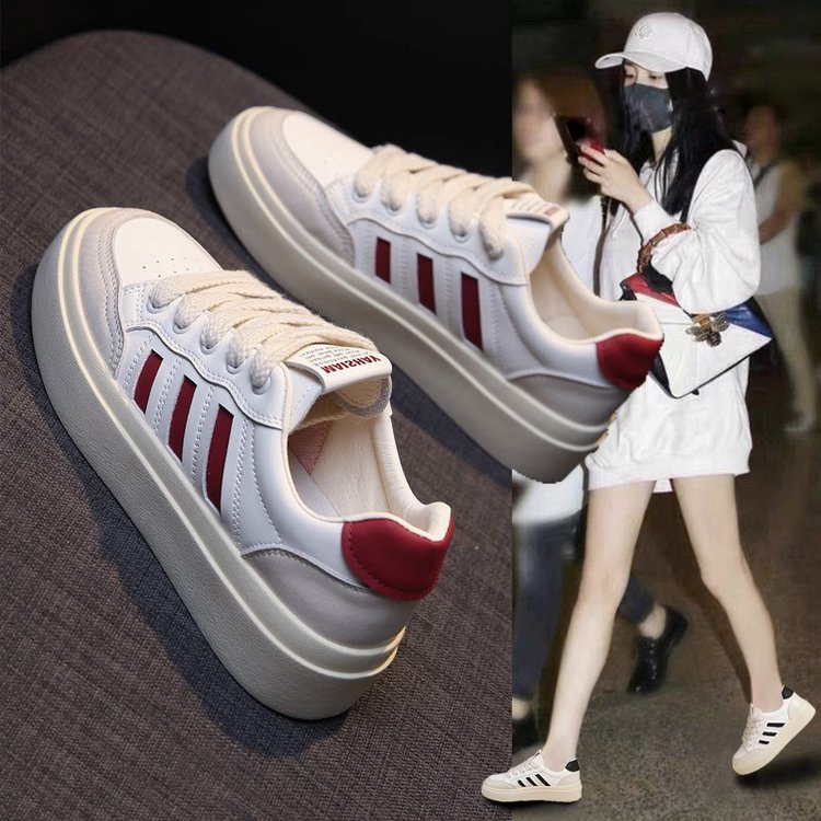 小白鞋女2023新款秋季时尚板鞋爆款鞋子轻便女款运动鞋