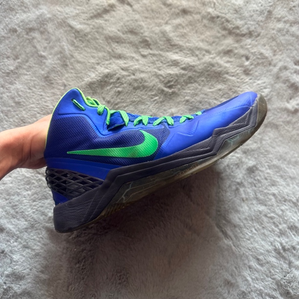 43码 Nike hyperquickness蓝绿 90新带原盒 鞋底磨损小中古篮球鞋